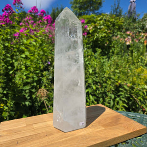 Bergkristall, Quarz, Obelisk geschliffen - 30x9x6 cm - Nr 85