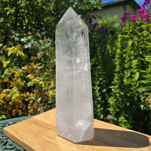 Bergkristall, Quarz, Obelisk geschliffen - 30x9x6 cm - Nr 85