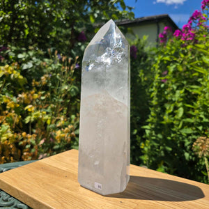Bergkristall, Quarz, Obelisk geschliffen - 27x8x6 cm - Nr 86