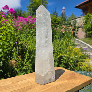 Bergkristall, Quarz, Obelisk geschliffen - 30x9x5 cm - Nr 89