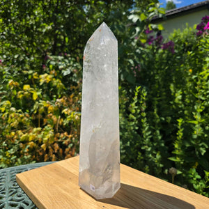 Bergkristall, Quarz, Obelisk geschliffen - 30x9x5 cm - Nr 89