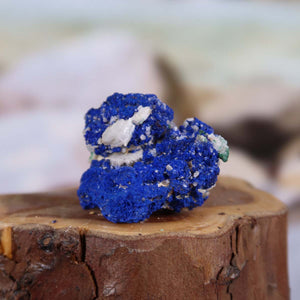 Azurit Malachit - natürlicher Rohstein - 4x3,5x3,5cm - Nr. 8