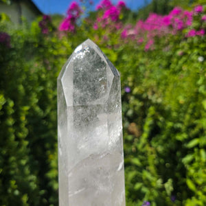 Bergkristall, Quarz, Obelisk geschliffen - 28x7x6 cm - Nr 90