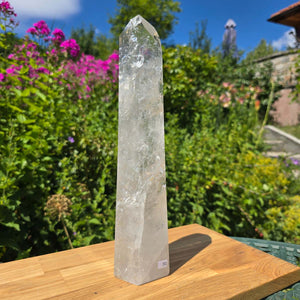 Bergkristall, Quarz, Obelisk geschliffen - 30x7x5 cm - Nr 91