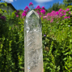 Bergkristall, Quarz, Obelisk geschliffen - 30x7x5 cm - Nr 91