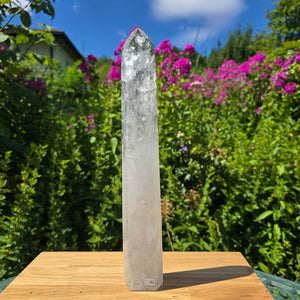 Bergkristall, Quarz, Obelisk geschliffen - 34x5x3 cm - Nr 92
