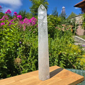 Bergkristall, Quarz, Obelisk geschliffen - 34x5x3 cm - Nr 92