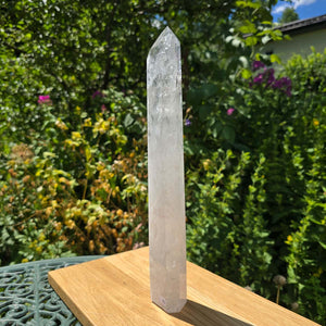 Bergkristall, Quarz, Obelisk geschliffen - 34x5x3 cm - Nr 92