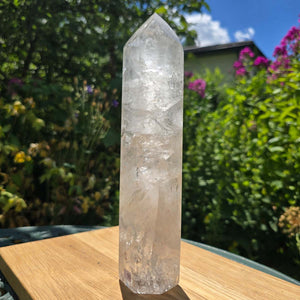 Kryształ górski, kwarc, obelisk szlifowany UNIKAT Nr 93
