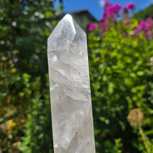 Bergkristall, Quarz, Obelisk geschliffen - 27x5x4 cm - Nr 95