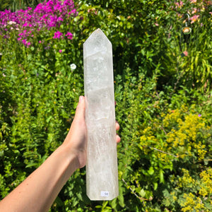 Bergkristall, Quarz, Obelisk geschliffen - 30x6x5 cm - Nr 98