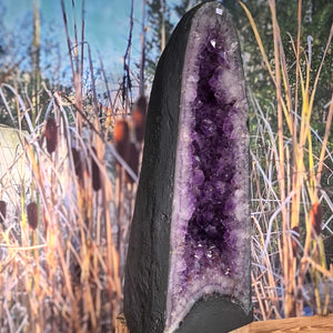 Amethyst mit Achat