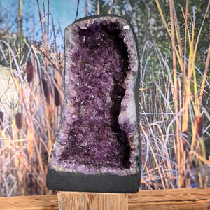 Amethyst mit Achat Rand 