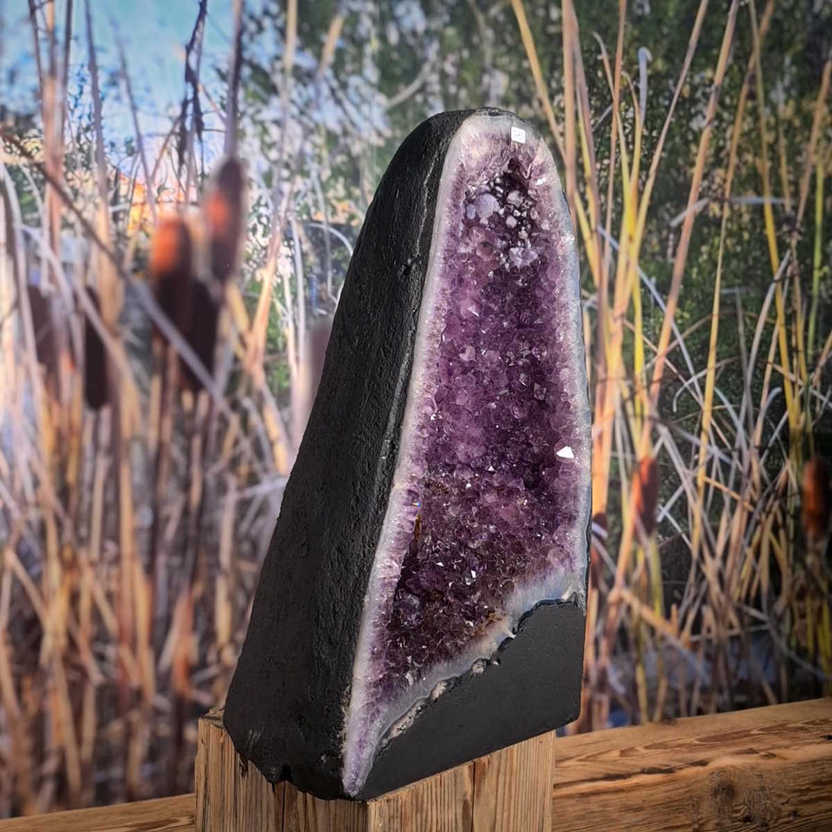 Amethyst mit Achat