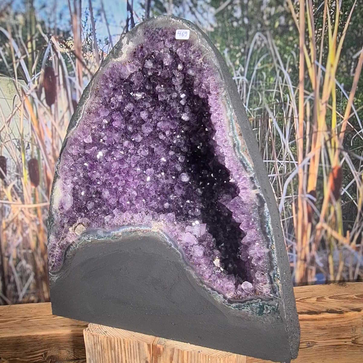 Amethyst mit Achat