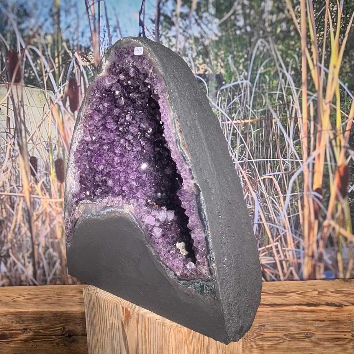 Amethyst mit Achat