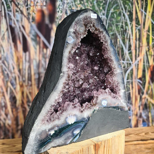 Amethyst mit Chalcedon 