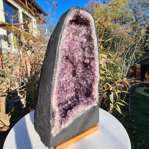Amethyst mit Achat Rand 