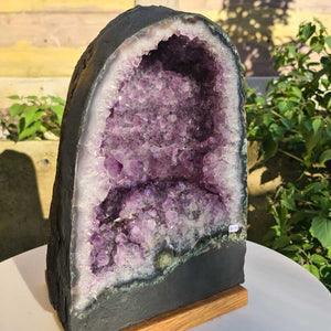 Amethyst mit Chalcedon 