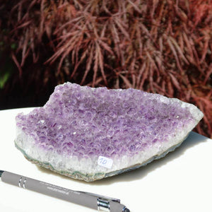 Amethyst Drusen Stück 1A Qualität, 18x10cm, aus Uruguay, einzigartiges Unikat, hochwertige violette Geode, Transformation und Spiritualität
