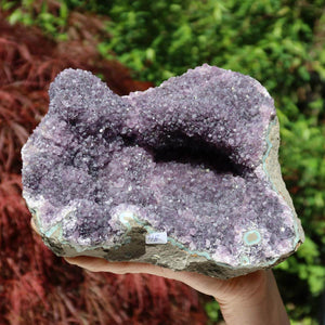 Amethyst Druse Uruguay 1A Qualität, einzigartiges Unikat für Harmonie und Spiritualität, online im Shop kaufen.