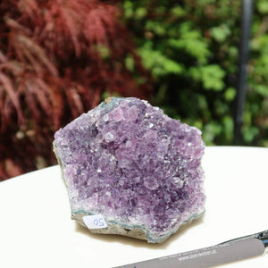 Amethyst Druse aus Uruguay in 1A Qualität, 10x9cm, ideal für Harmonie und Spiritualität, verfügbar im Onlineshop.