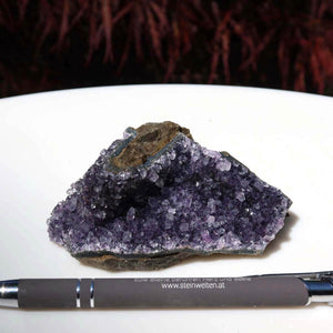 Amethyst Drusen Stück 1A Qualität, 9x6cm, einzigartiges Unikat Nr. 80 aus Uruguay, für Harmonie und Spiritualität.