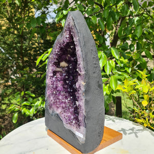 Amethyst mit Calcit Nr. 216