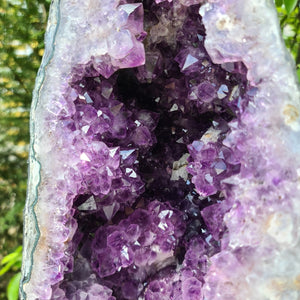 Amethyst Druse mit Calcit Nr. 219