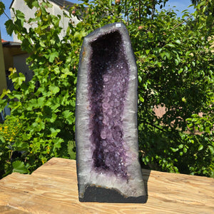 Amethyst Druse – Geode - 54x23x21cm und 24kg – Steinwelten OG - Nr. 90, unique natural decor for stylish interiors