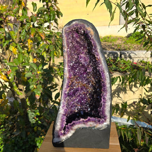 Amethyst Druse mit Chalcedon 