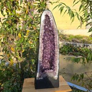 Amethyst mit Achat Rand 