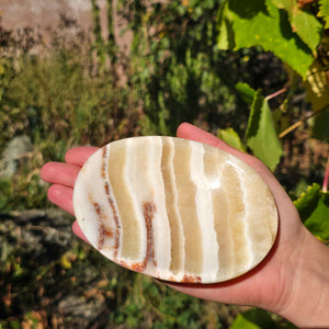 Aragonite - Onyx Marble Stone Bowl in Oval Small 12 x 9 cm