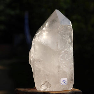 Bergkristall Spitzen Unikat Nr. 175 aus Brasilien, 10x6 cm, mit geschliffener Struktur für Meditation und Klarheit.