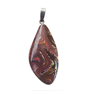 Edelsteinanhänger mit Silberschlaufe aus Opal