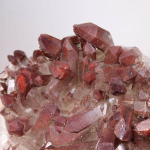 Seltene Hämatit Quarz Bergkristall Stufe aus Marokko, Eisenquarz mit intensiver Farbe und Qualität, online kaufen bei Steinwelten.