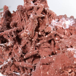 Seltene Hämatit Quarz Bergkristall Stufe aus Marokko, Eisenquarz Sammlerstück mit intensiver Farbe, online kaufen bei Steinwelten.