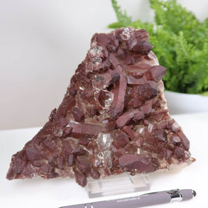Seltene Hämatit Quarz Bergkristall Stufe (Eisenquarz) 17x15x6cm in Marokko Nr. 19 - Sammlerstück online kaufen bei Steinwelten, Graz, Wiener Neustadt
