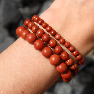 Roter Japis Edelstein Armband