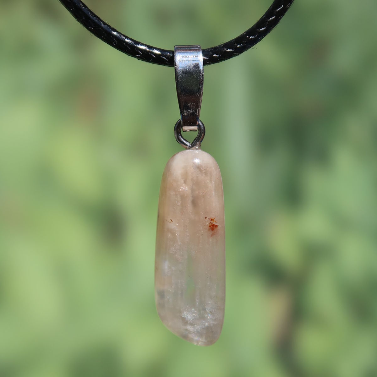 1A Qualität Mondstein Anhänger - Weiblichkeit und Intuition - UNIKAT Nr. 7, funkelnder Schmuck mit Silberöse