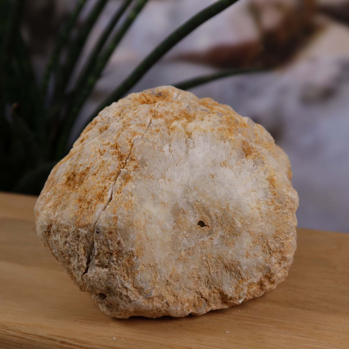 Quarz Geode geöffnet – Glücksgeode – Stabilität und Klarheit – 11x10x7cm - Unikat Nr. 20