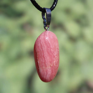 Rhodochrosit Anhänger 1A Qualität mit Silberöse, online kaufen bei Steinwelten Graz und Wiener Neustadt