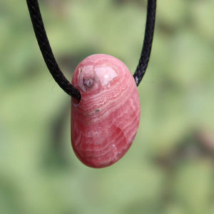 Rhodochrosit Anhänger 1A Qualität – Einzigartige rosa Struktur, Steinwelten Graz und Wiener Neustadt, online kaufen