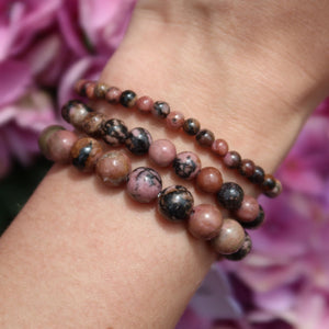 Edelstein Armband aus rhodonit