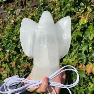 Selenit Engel Lampe 
