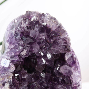 Uruguay Amethyst Mini Geode with dark purple crystals for harmony and relaxation, dimensions 11x15cm, SKU NR 14.