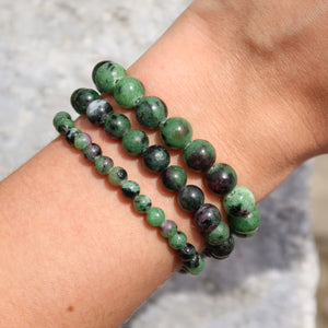 Zoisit mit Rubin Armband Steinwelten