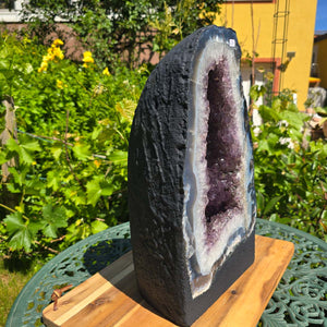 Amethyst Druse – Geode – Harmonie und Entspannung - 37x20x14cm - Nr. 257