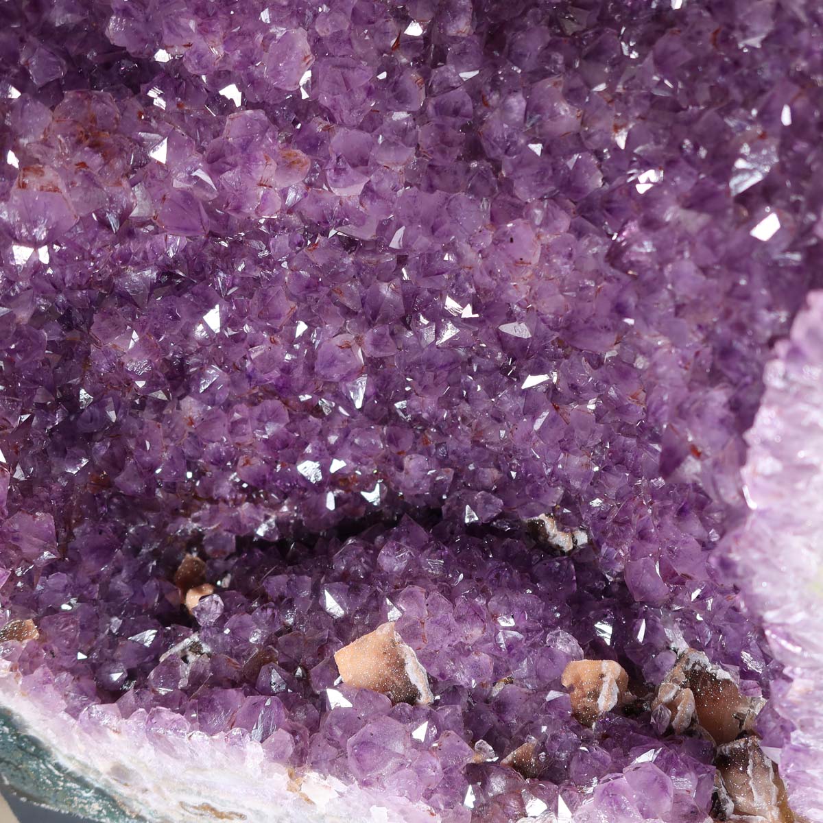 Amethystdrusen Paar 1A - 123kg - 39cm - Harmonie und Entspannung - UNIKAT 449, perfekte Wahl für Meditation und Energieklärung.