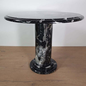 Couchtisch mit Orthoceras und Ammoniten - Fossilien Naturstein - Nr.7, exklusiver Tisch aus echtem Naturstein.